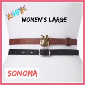 Sonoma 2for1 Owl Belt Set NWT H1